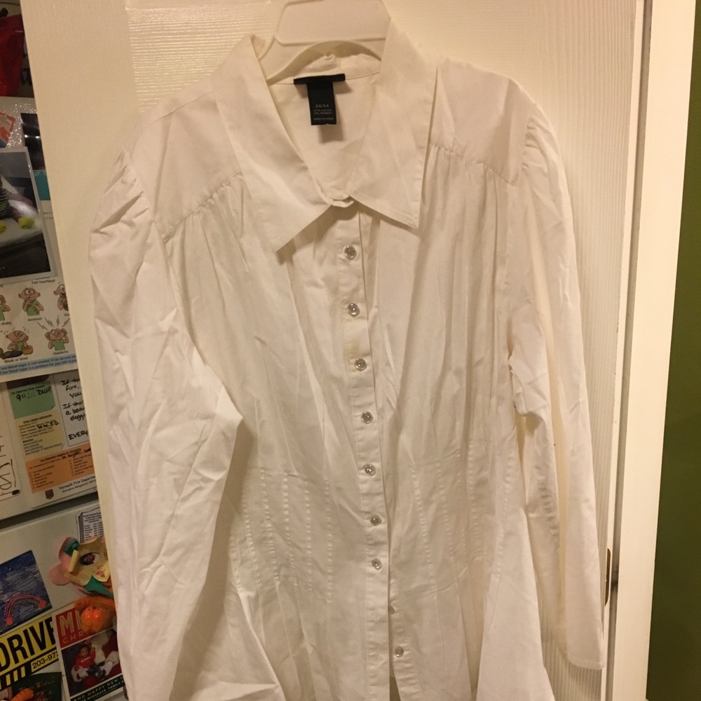 White button down